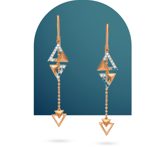 Sui Dhaga Gold Earring