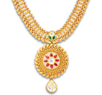 gold necklace or haar set