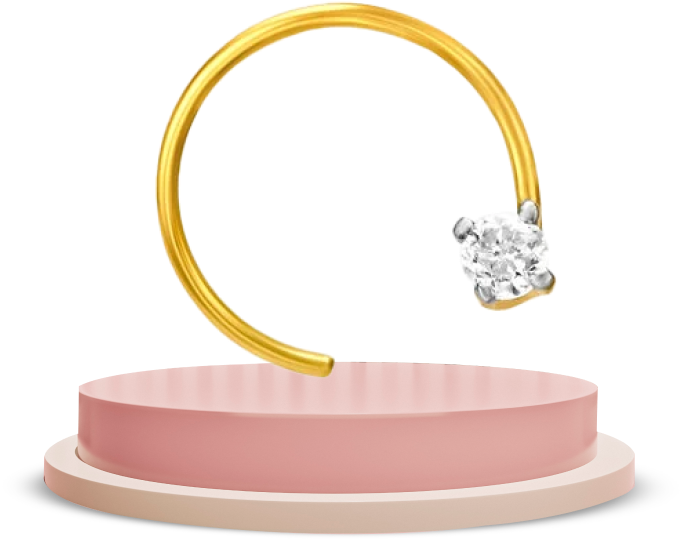 dazzling minimal diamond nose pin