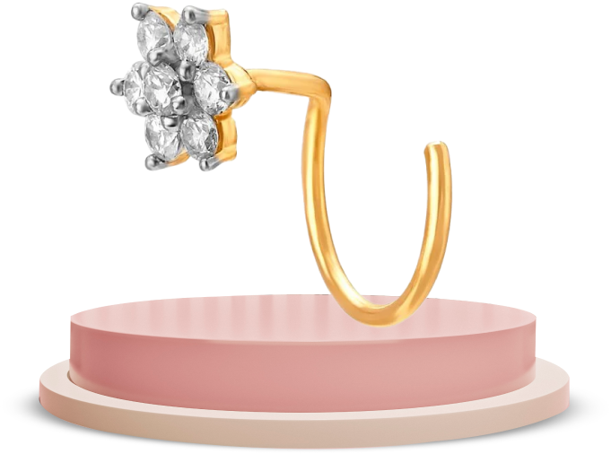 vanca diamond nose pin