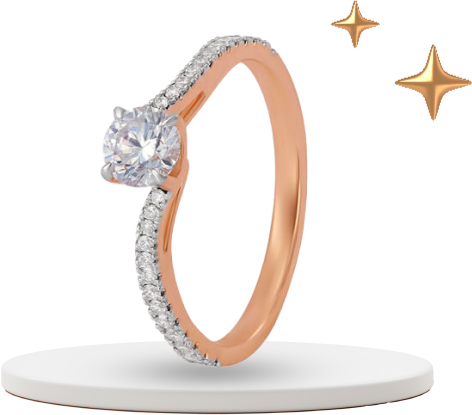 Dazzling Halo Celeste Solitaire Ring