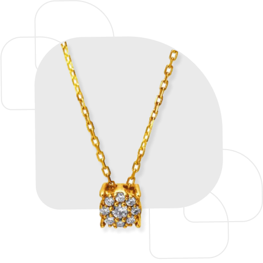 Floral Sparkle Diamond Necklace