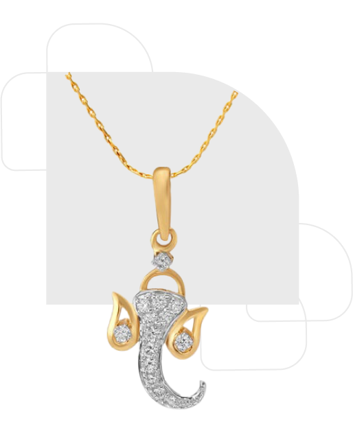 Jai Ganesh Diamond Pendant