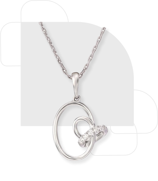 Lustrous Infinity Diamond Pendant