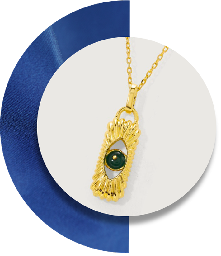 Elegant Enchantment 18kt Chain Emerald Pendant with Chain