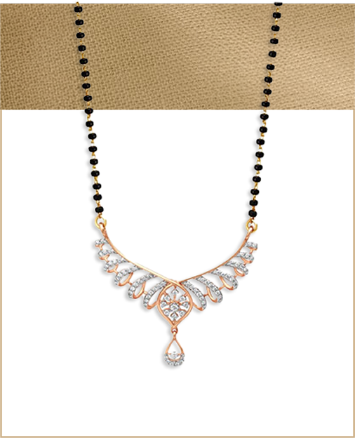 Floral Grace Diamond Mangalsutra