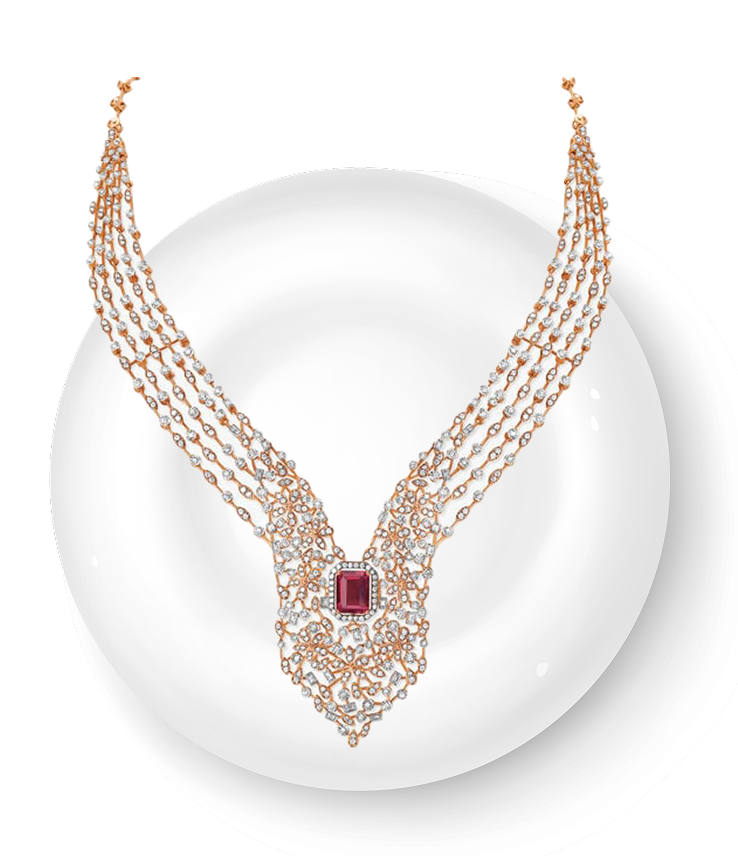 visionary diva diamond necklace set