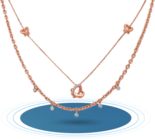 minimal diamond necklaces